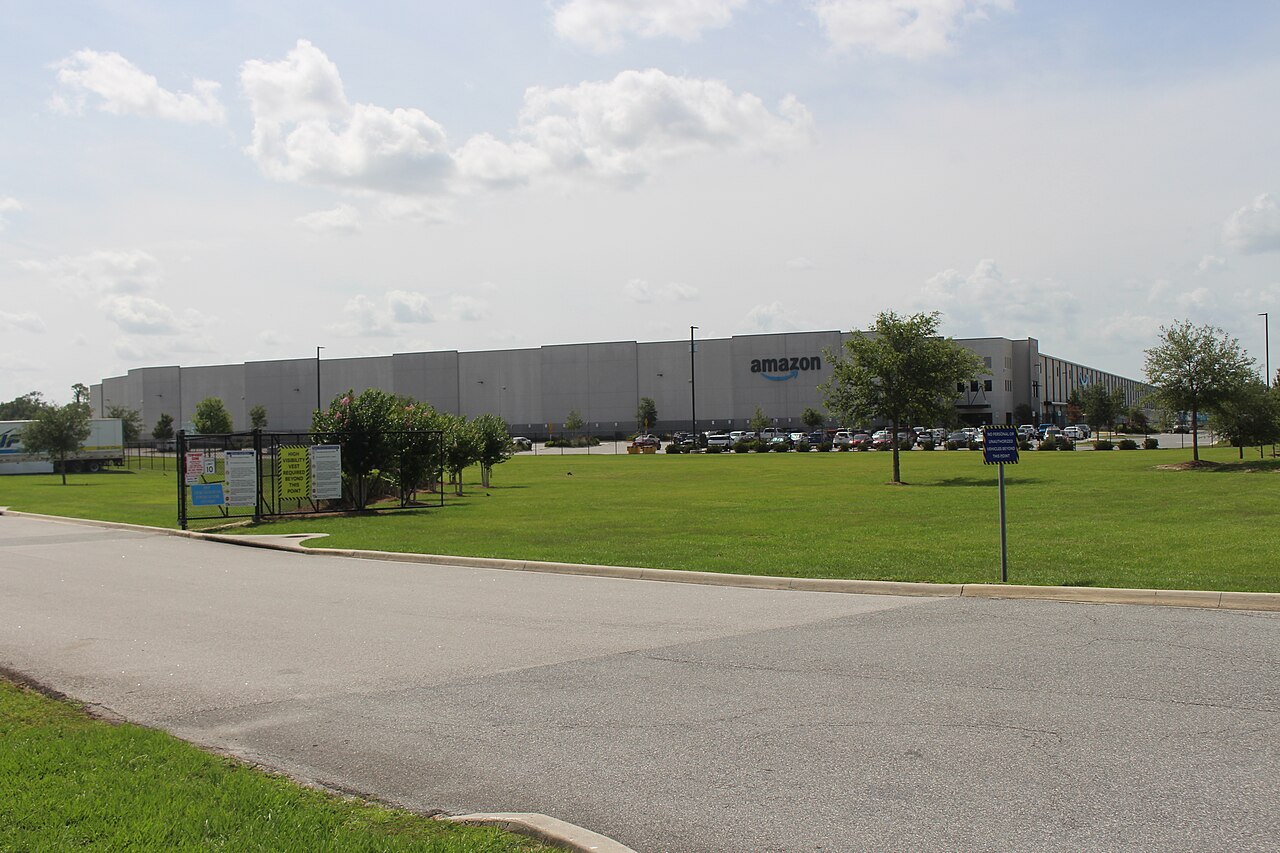 An Amazon fulfilment centre in Ocala, Florida.
