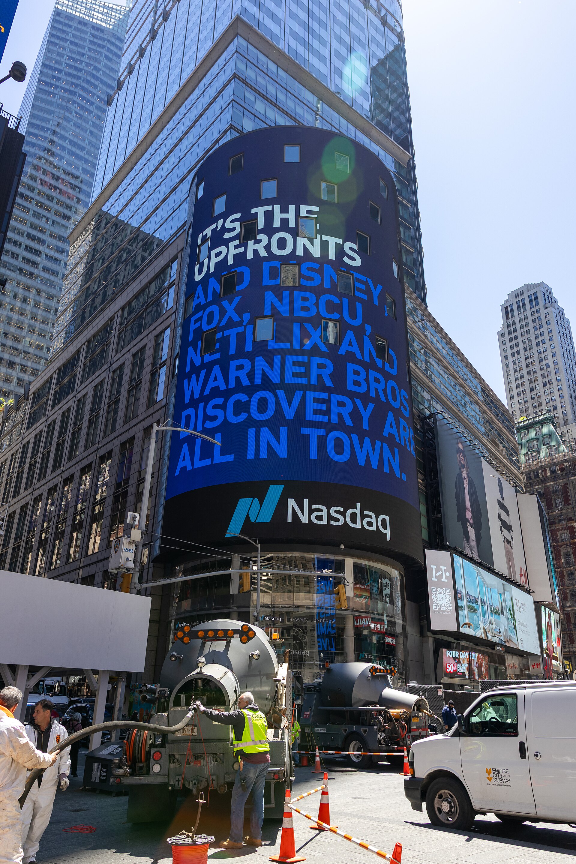 The Nasdaq Tower in Times Square, New York. Anthropic has applied to list its Class A shares on the Nasdaq Global Select Market under the ticker ANT. File photo.