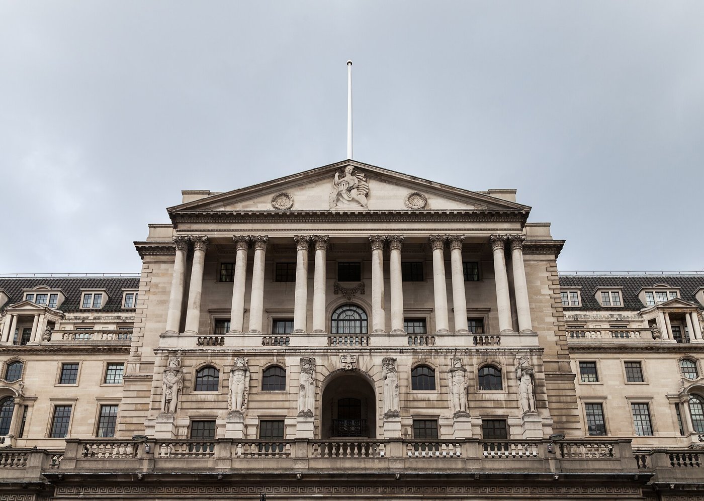 The Bank of England in the City of London. Markets now expect Bank Rate to rise to 4 percent at the November meeting. File photo.