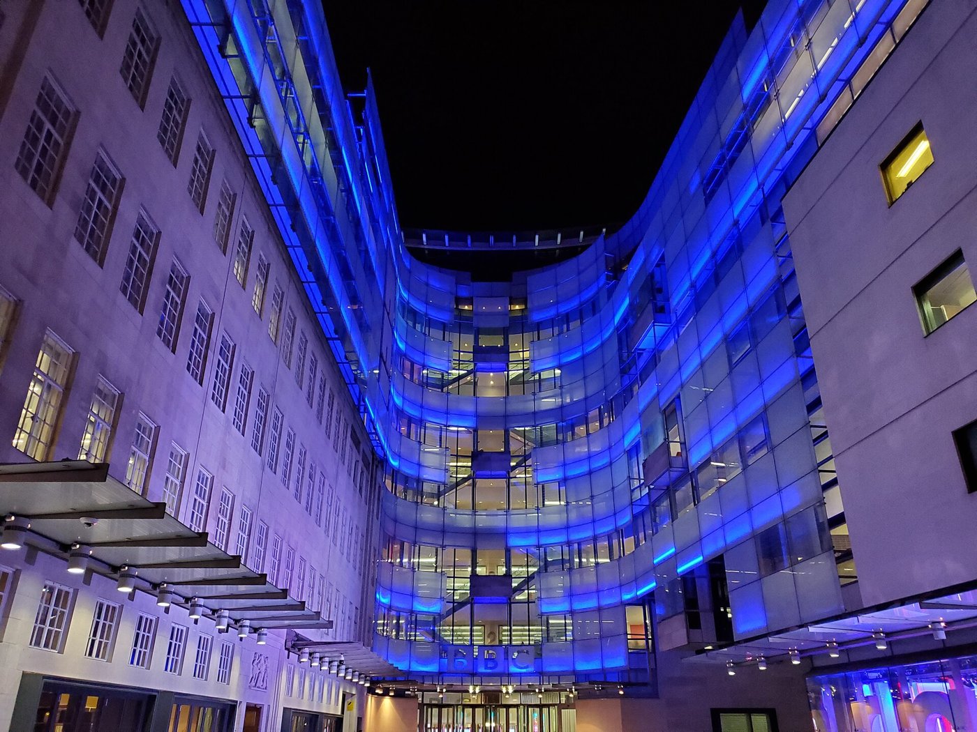 New Broadcasting House in London, the BBC's headquarters. Three BBC channels will close as linear services in spring 2027. File photo.