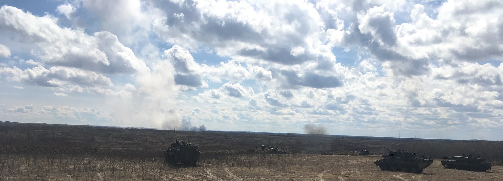The live-fire ranges at CFB Wainwright, Alberta.
