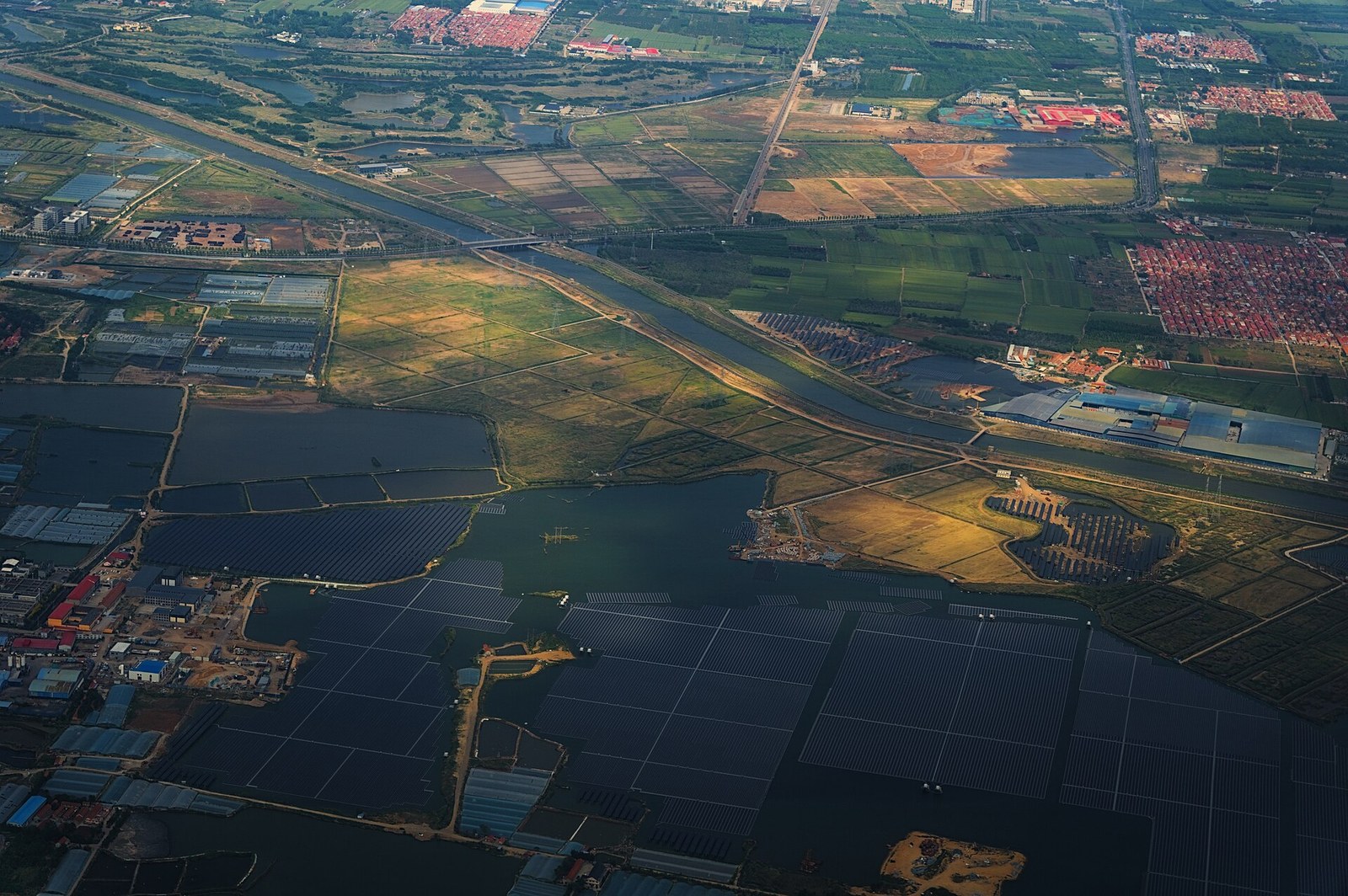 Solar panels near Qingdao, China.