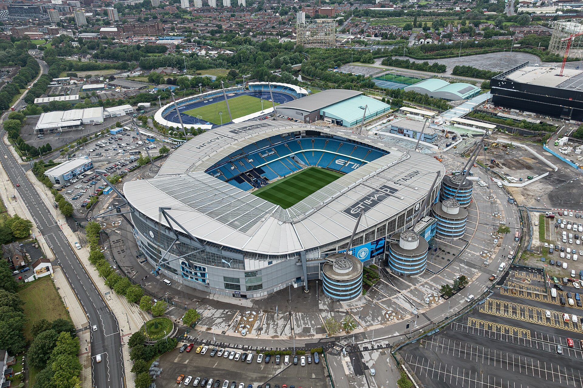 The Etihad Stadium, home of Manchester City.