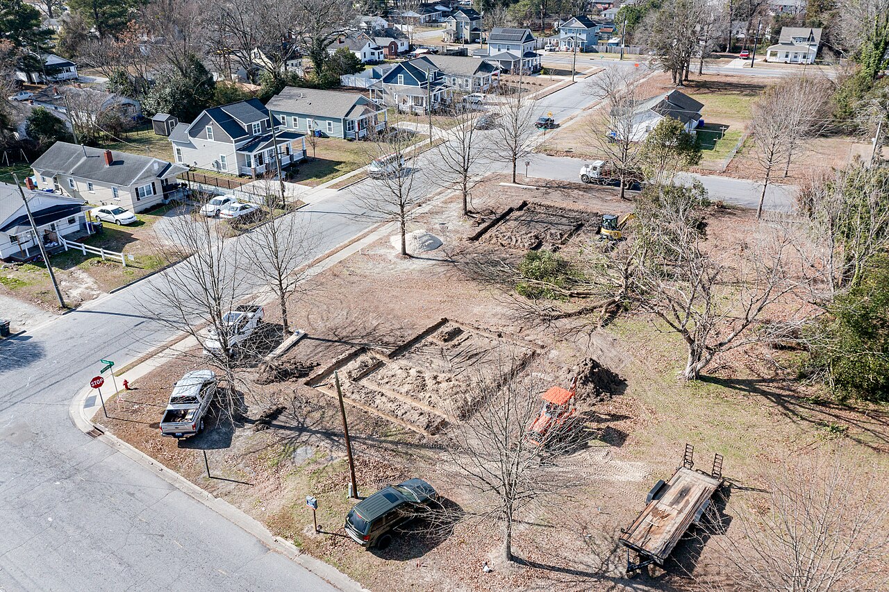 Construction at the Lincoln Park Affordable Housing project, used here as a file photo of US home building.