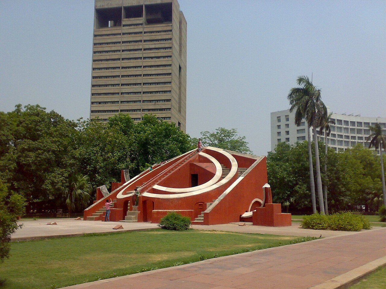 Jantar Mantar in New Delhi, the historic observatory at the centre of the protests. Fourteen demonstrators climbed its barricades on October 13, a day after the site was removed from the list of designated protest venues. File photo.