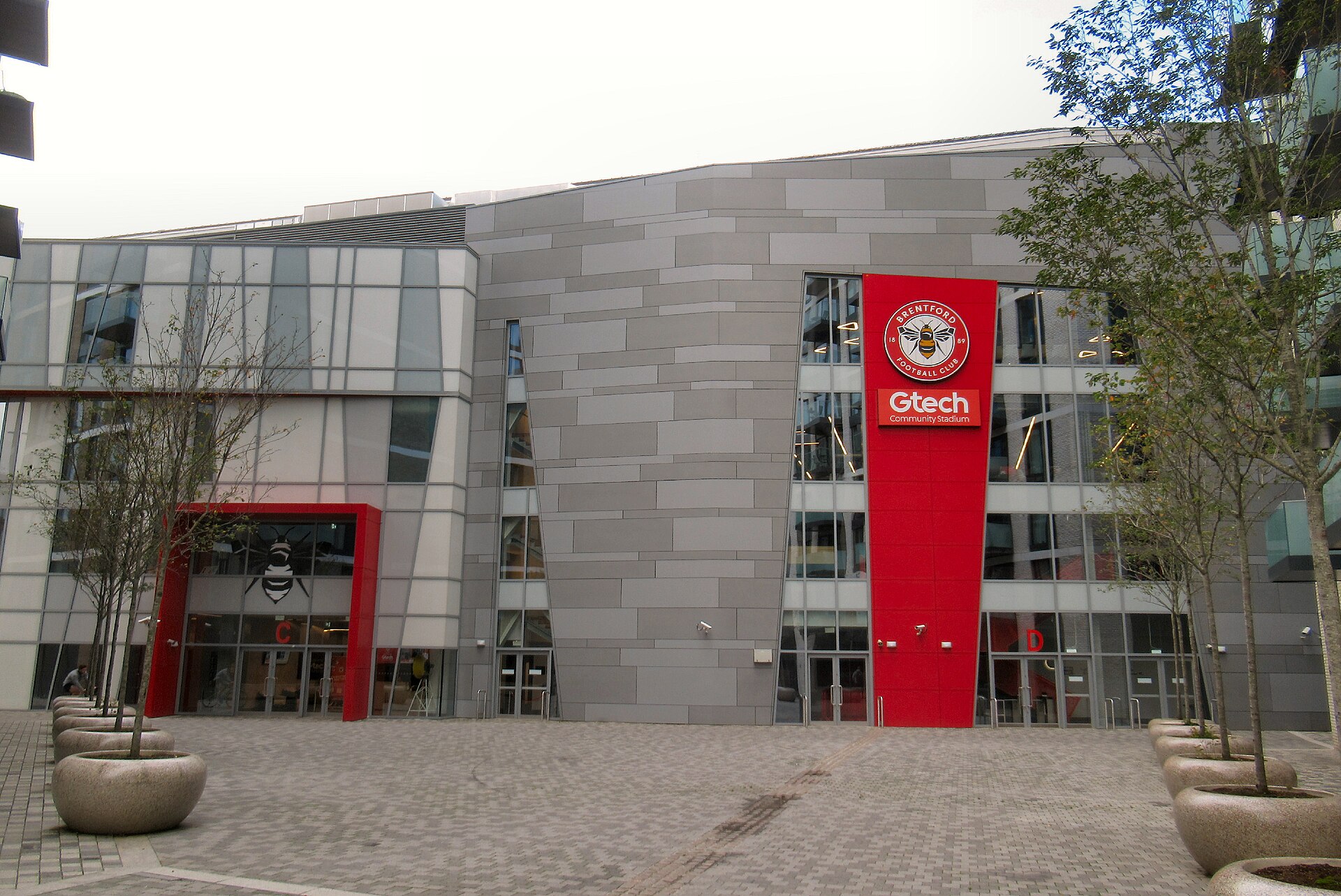 Brentford's Gtech Community Stadium, where the hosts finished with nine men.