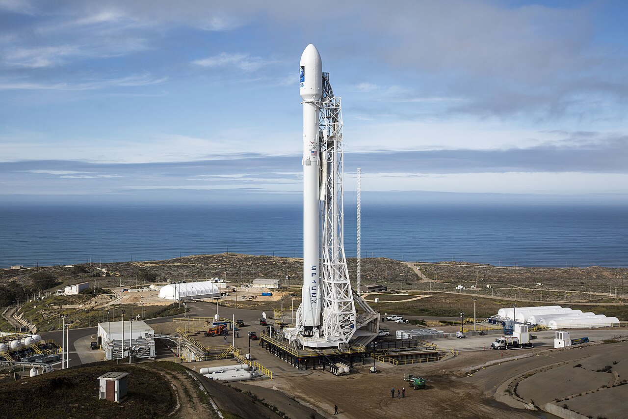 A SpaceX Falcon 9 at Vandenberg, used here as a file photo.