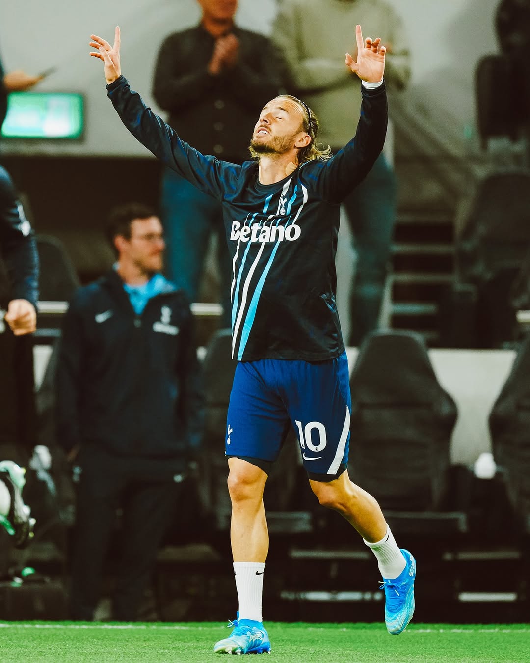 James Maddison at the Tottenham Hotspur Stadium on the night of his first start in 536 days.