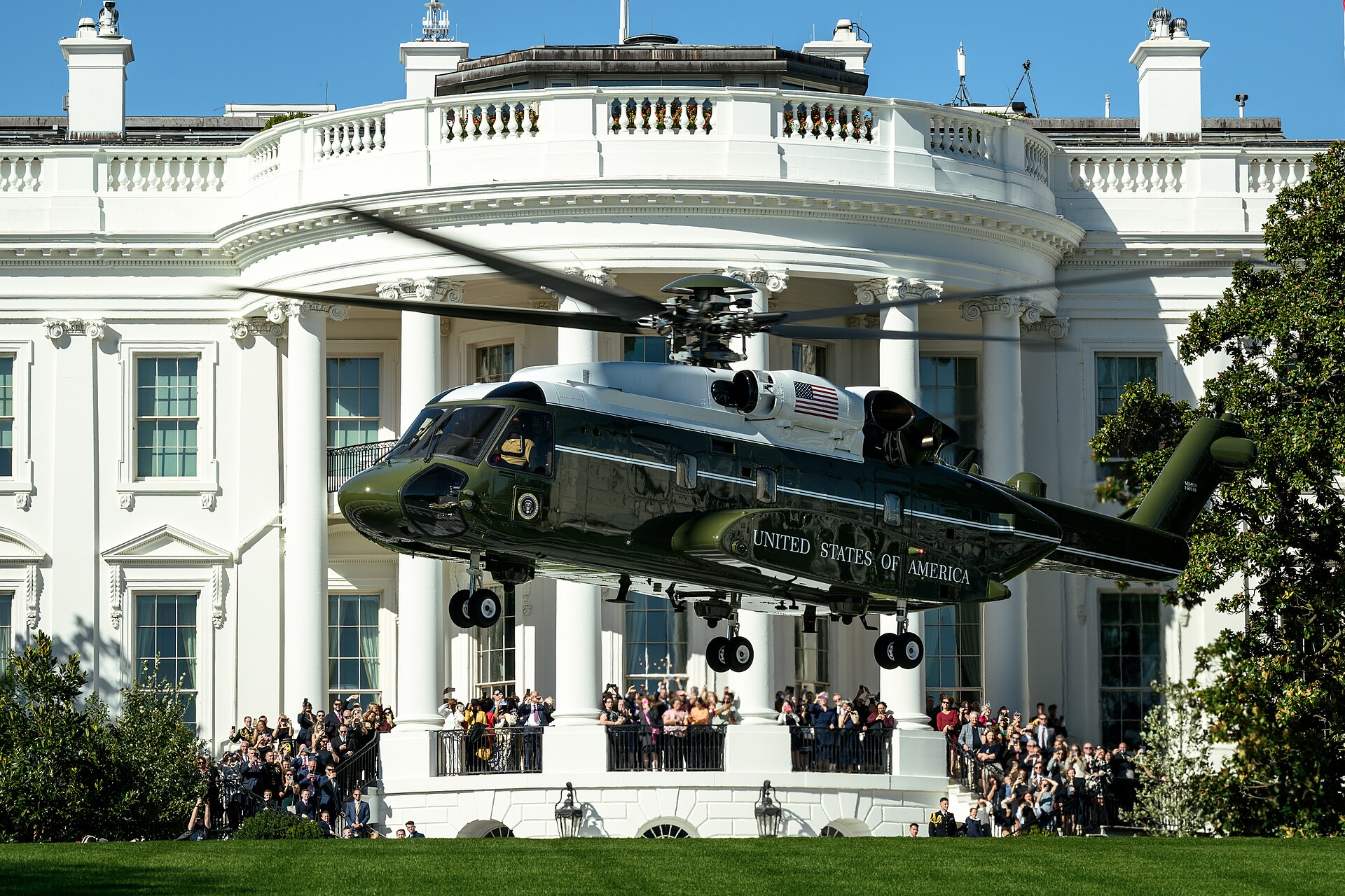 President Donald Trump boards Marine One on the South Lawn of the White House on October 6, 2026. File photo.